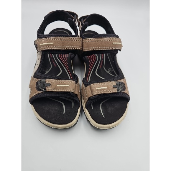 Womens Ecco Yucatan Sandals Offroad Size 7 US Euro 38 Birch - Picture 5 of 5